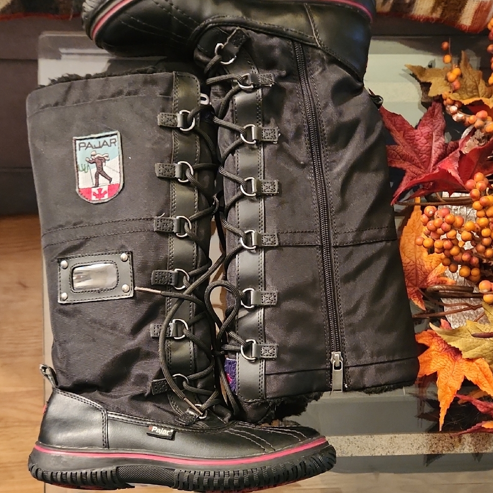 Pajar Black and Red Men's Snow Boots